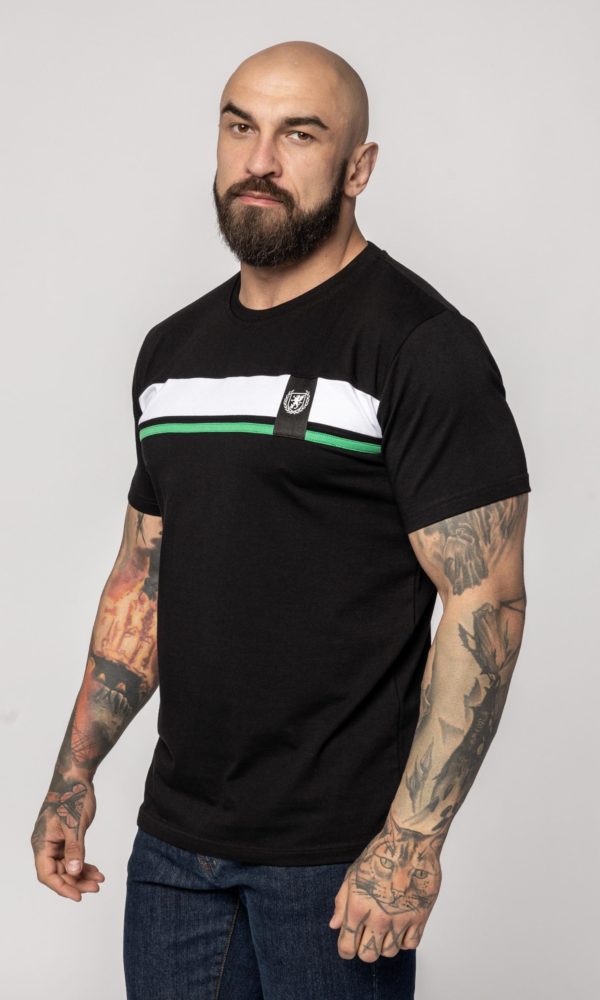 T-shirt "Club" Black White Green