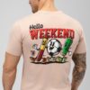 T-shirt "Hello weekend" Sand