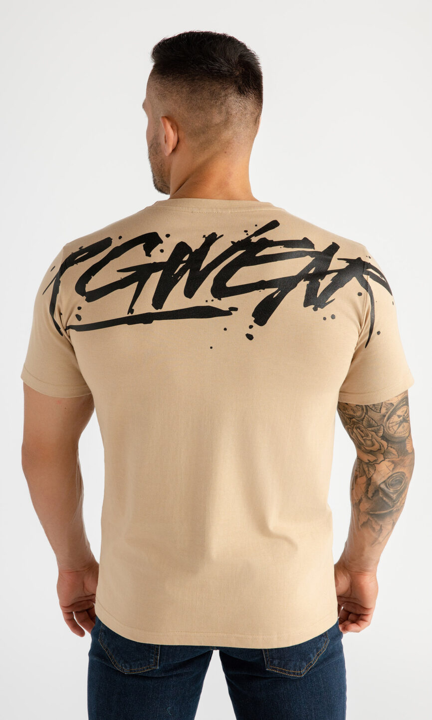 T-shirt "Inscription" Beige