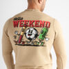 Sweatshirt "Hello Weekend" Beige