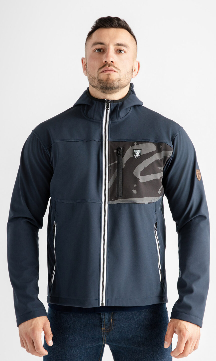 Full Face Softshell Jacket "Resistance" Navy